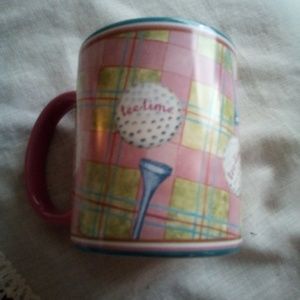 Women's Golf Coffee Mug Pink With golf balls